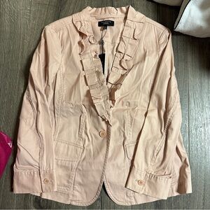 Talbots Pink Blazer Lightweight Suit Jacket
